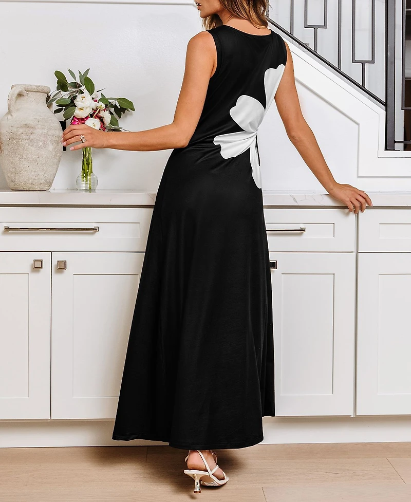 Cupshe Women's Evening Layers Floral Maxi Beach Dress