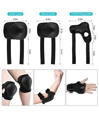 Adjustable Helmet for Ages 5-16 Kids Toddler Boys Girls Youth,Protective Gear with Elbow Knee Wrist Pads Multi-Sports Skateboarding Bike Riding Sc