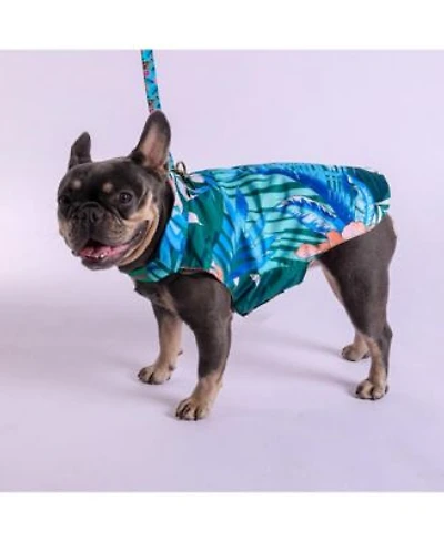 Tommy Bahama Pet Hawaiian Shirt Apparel Harness Green Xs
