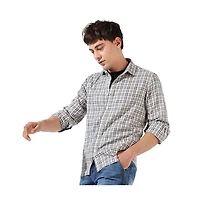 Campus Sutra Men's Multicolour Checkered Regular Fit Casual Shirt