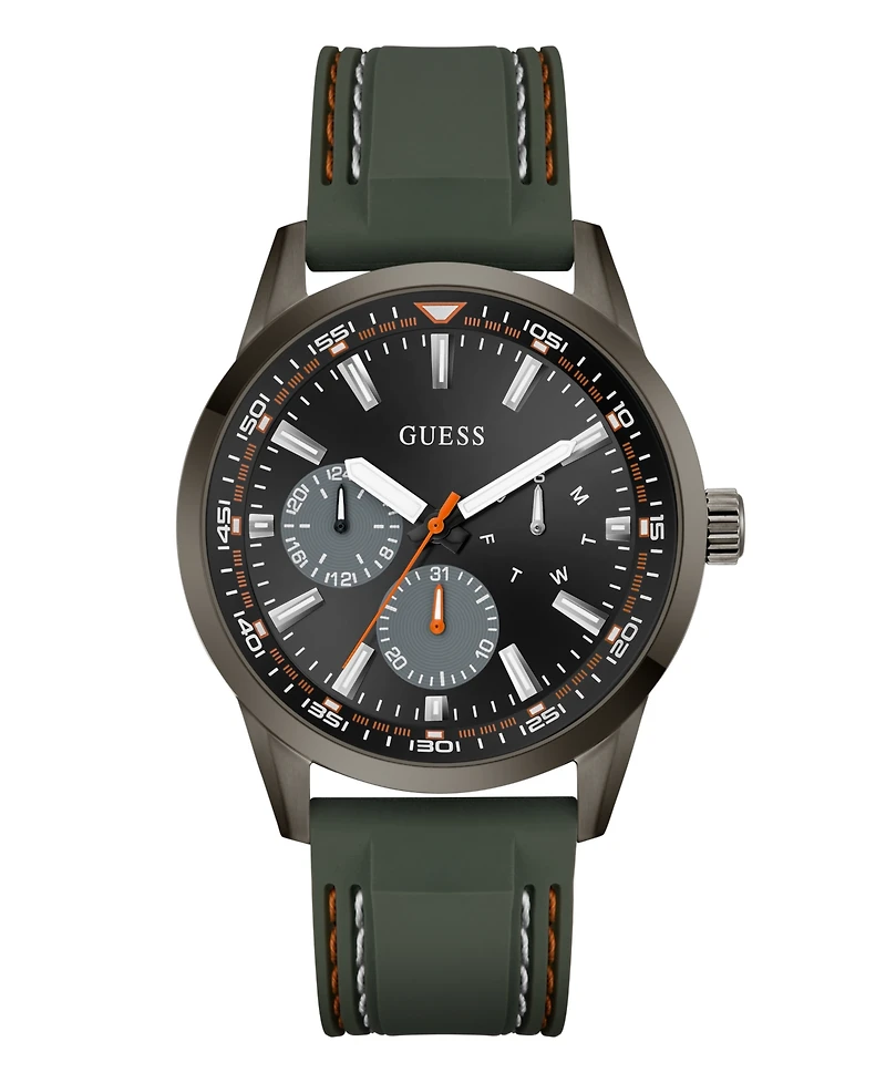 Guess Men's Green Gunmetal Multi-function Watch, 44mm