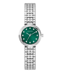 Guess Women's Silver Tone Analog Watch, 28mm