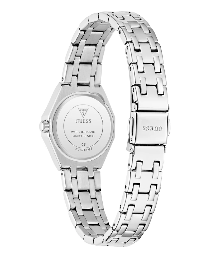 Guess Women's Silver Tone Analog Watch, 25mm