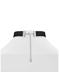 Guess Women's Black Silver Tone Analog Watch, 21mm