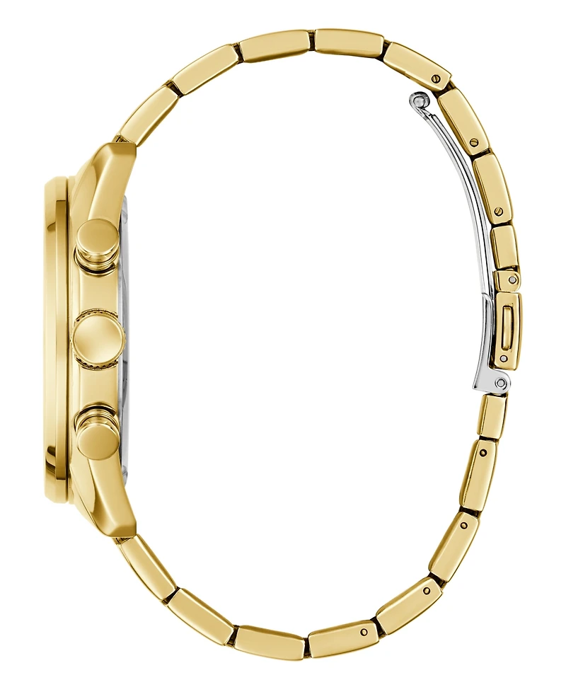 Guess Men's Gold Tone Multi-function Watch, 44mm