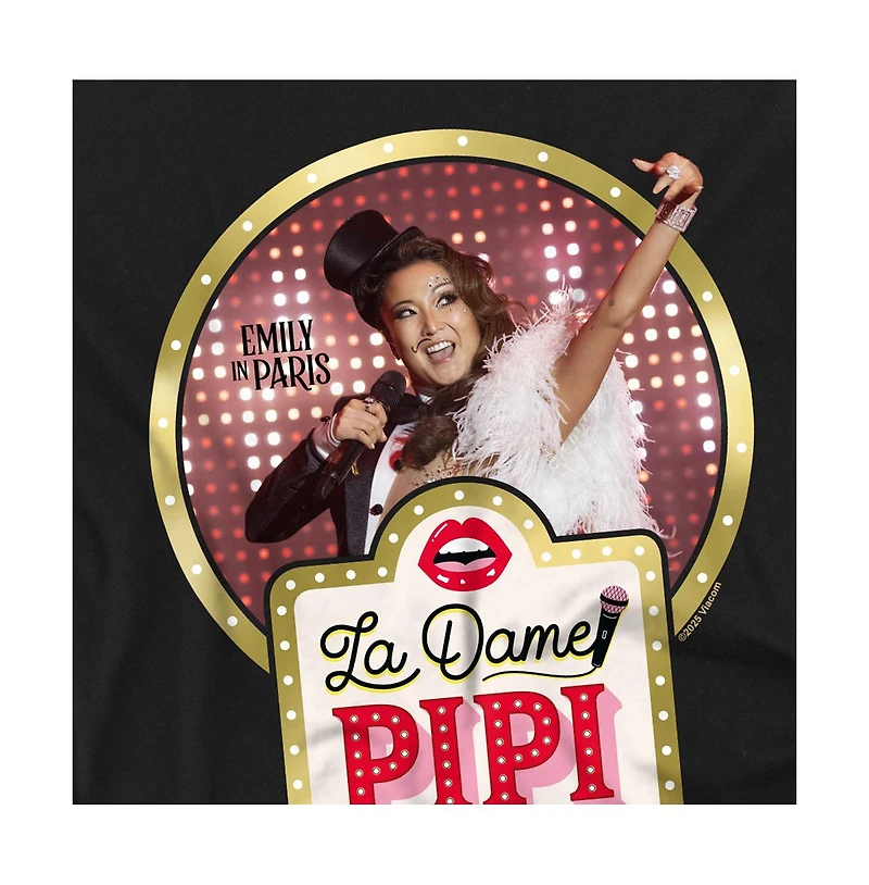 Logovision Men's Emily Paris La Dame Pipi T-Shirt