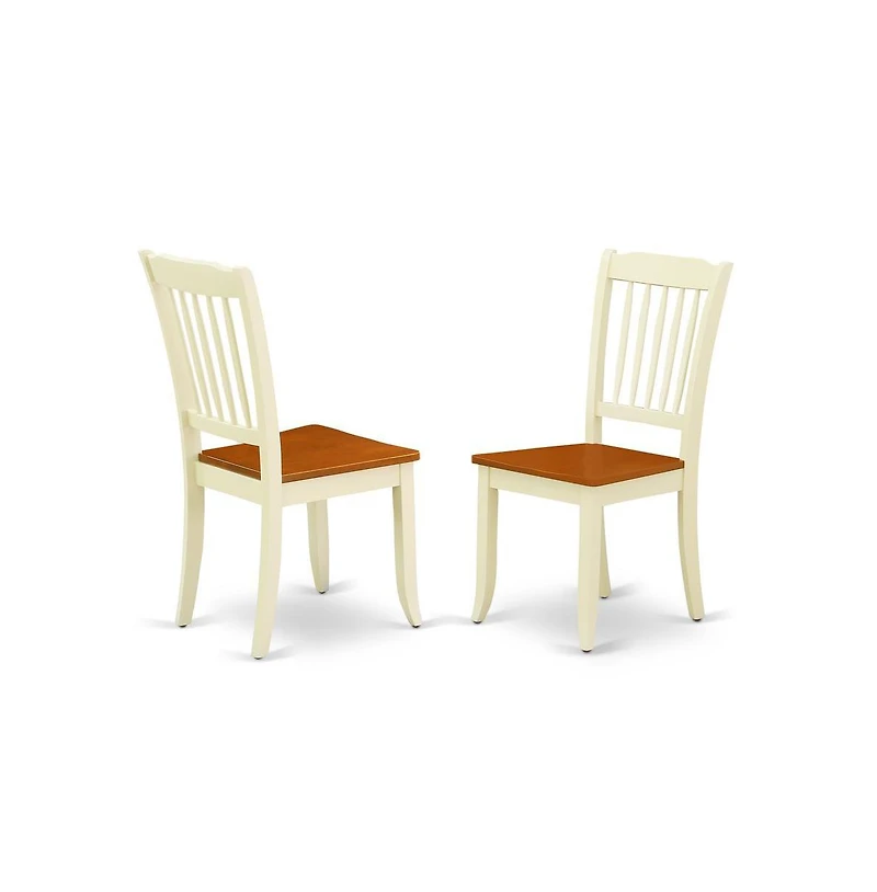 East West Furniture Dining Room Set Buttermilk & Cherry