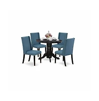 East West Furniture Dining Room Set Black
