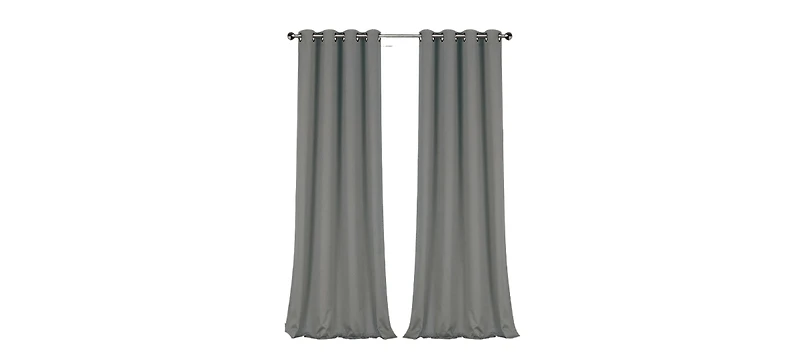 GoodGram 2 Pack: Hotel Thermal Grommet 100% Blackout Curtains - 52 in. W x L