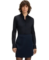 Boss by Hugo Women's Extra-Slim-Fit Cotton-Jersey Blouse