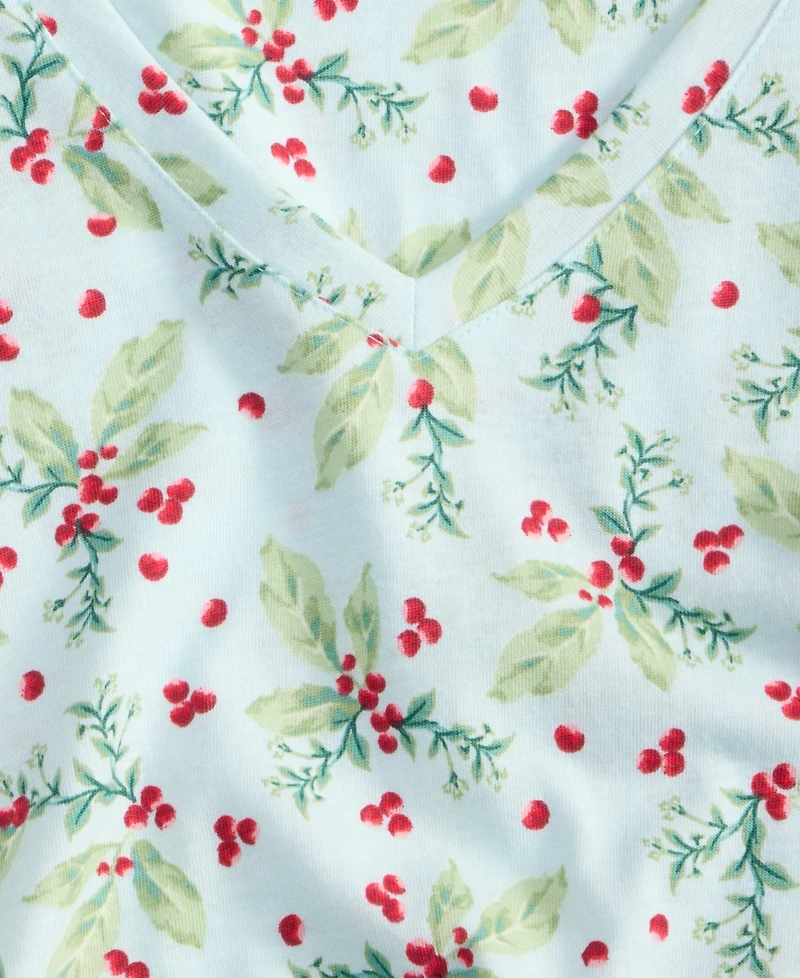 Charter Club Women's Printed Jersey Sleepshirt