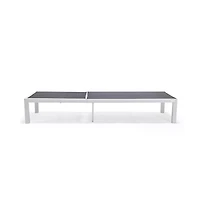 LeisureMod Marlin Patio Chaise Lounge Chair With Aluminum Frame