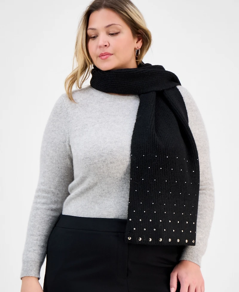 I.n.c. International Concepts Solid Studded Muffler Scarf, Macy's Exclusive