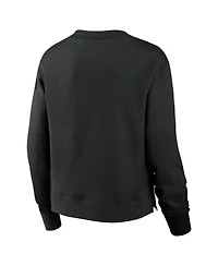 Nike Women's Black Carolina Panthers High Hip Pullover Sweatshirt