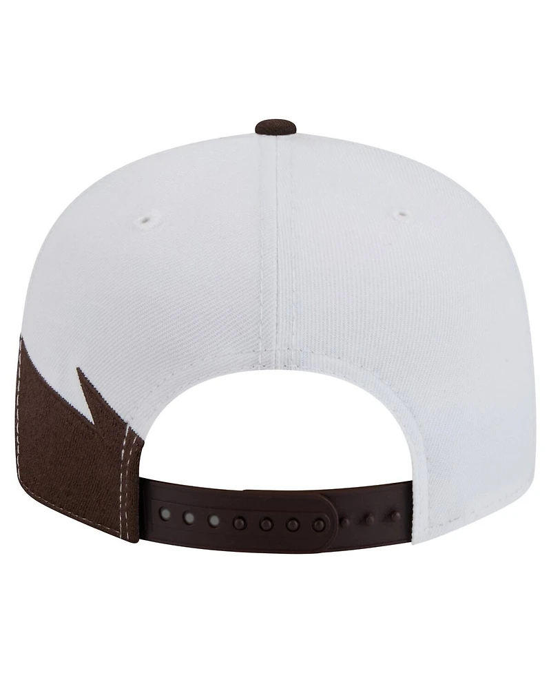 New Era Men's Brown/White San Diego Padres Jagged 9FIFTY Snapback Hat