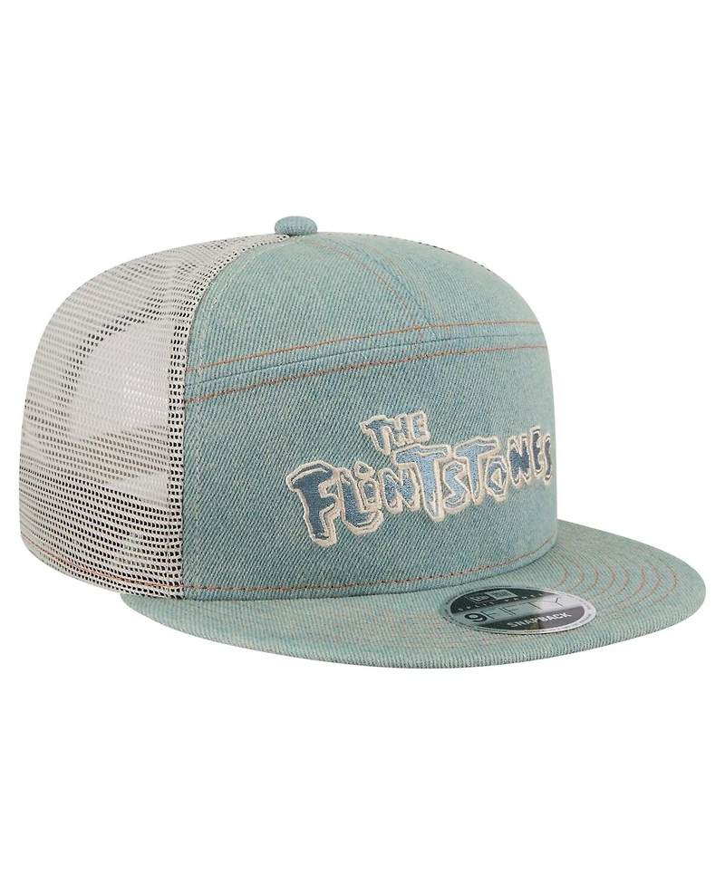 New Era Men's Denim the Flintstones Denim 9FIFTY Snapback Hat