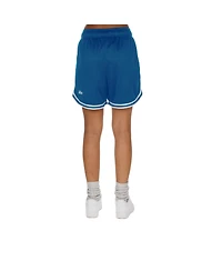New Era Women's Silver/Blue Detroit Lions Sport Classics Mesh Shorts