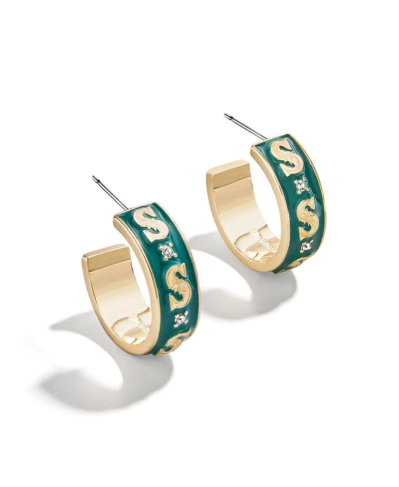 Wear by Erin Andrews x Bauble Bar Seattle Mariners Enamel Hoop Earrings