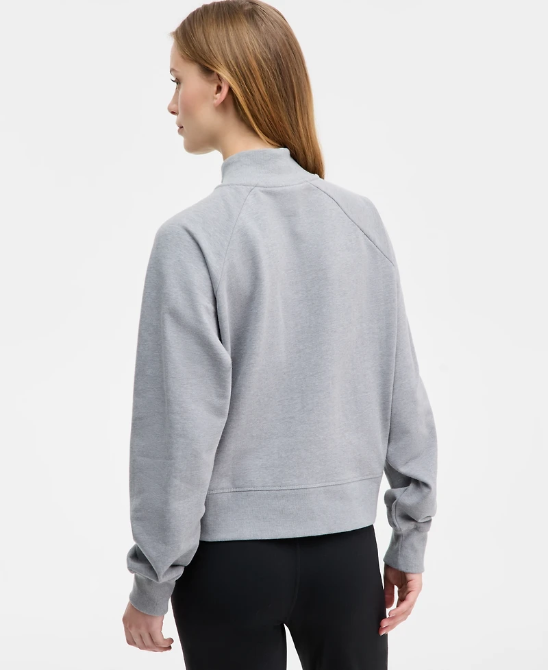 Id Ideology Women's Neppy Fleece Quarter-Zip Sweatshirt, Macy's Exclusive