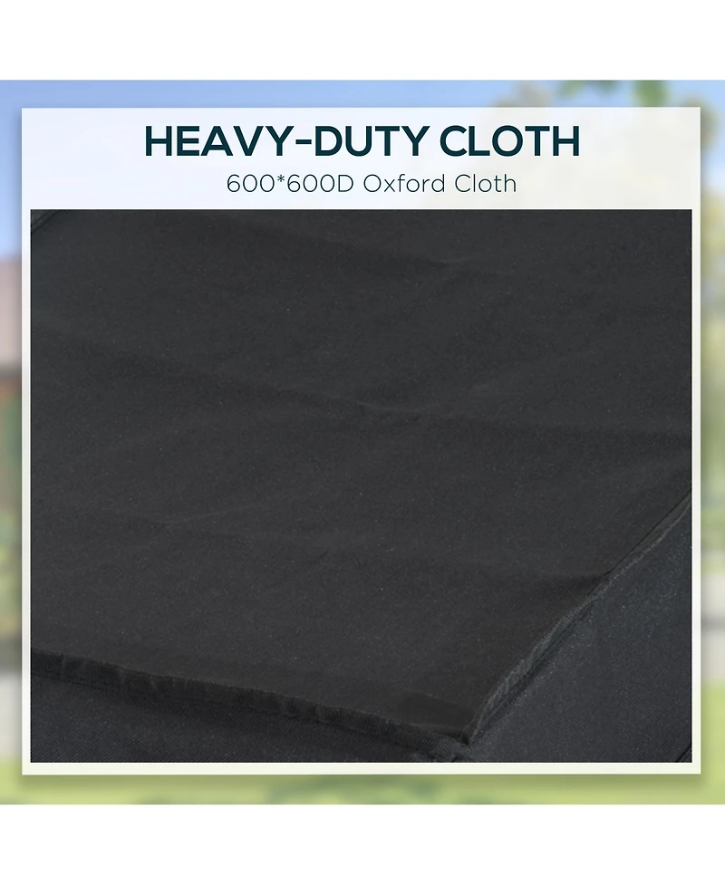 Aosom Double Wheel Internal Frame Enclosed Bicycle Cargo Trailer,