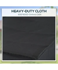 Aosom Double Wheel Internal Frame Enclosed Bicycle Cargo Trailer,