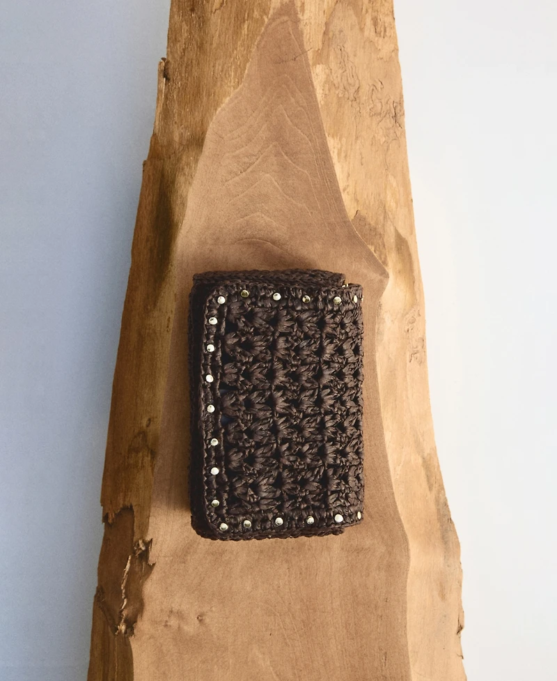 Mango Women's Mini Natural Fiber Crossbody Bag
