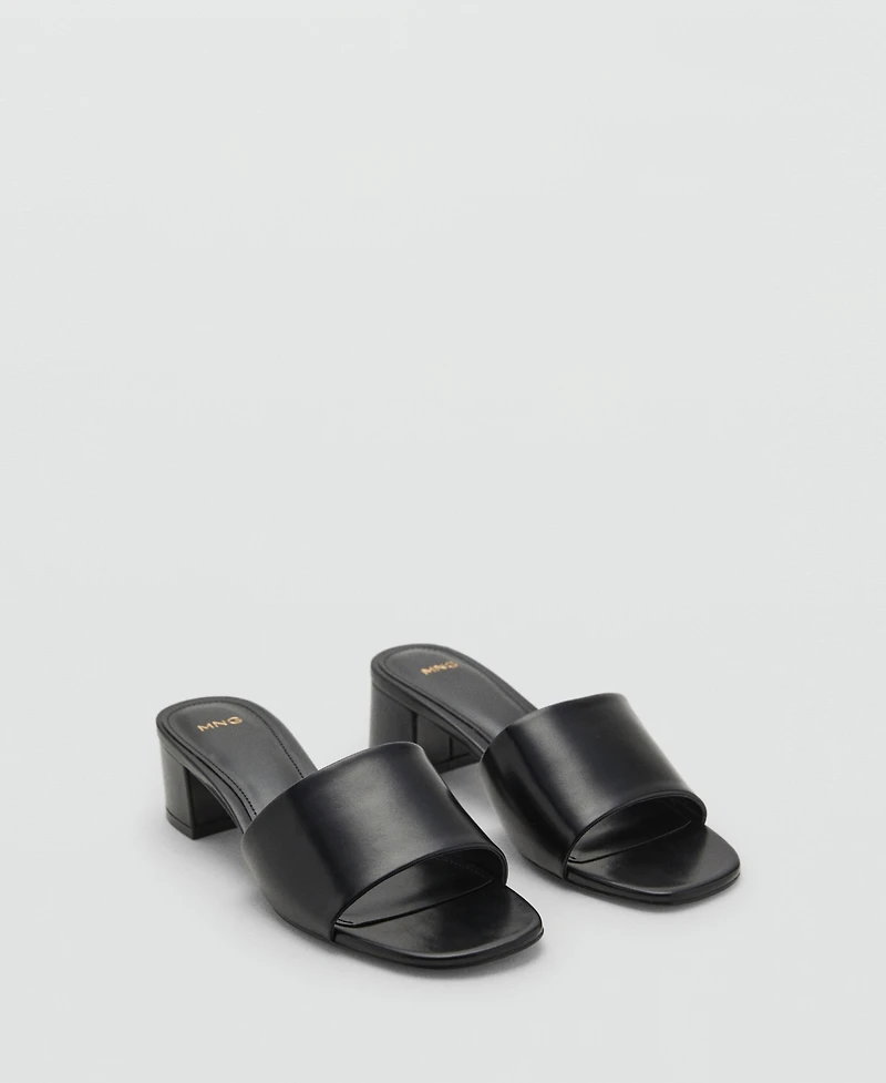 Mango Women's Block-Heel Strap Sandals