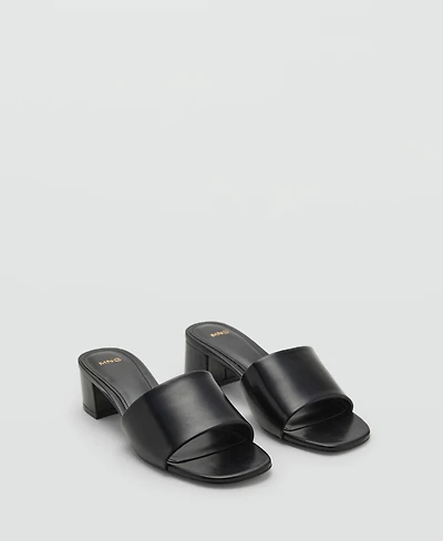 Mango Women's Block-Heel Strap Sandals