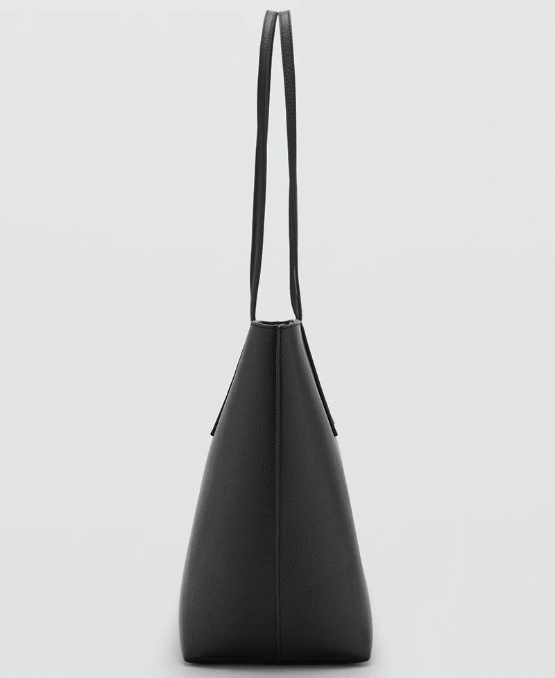 Mango Women's Double Handle Shopper Bag