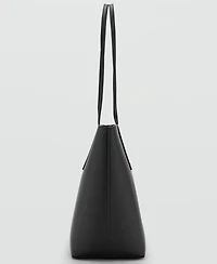 Mango Women's Double Handle Shopper Bag