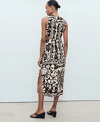 Mango Women's Cut-Out Midi Dress
