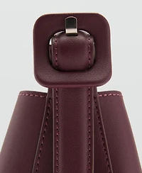 Mango Women's Buckle Mini Shopper Bag