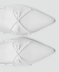 Mango Women's Bow Detail Kitten Shoes