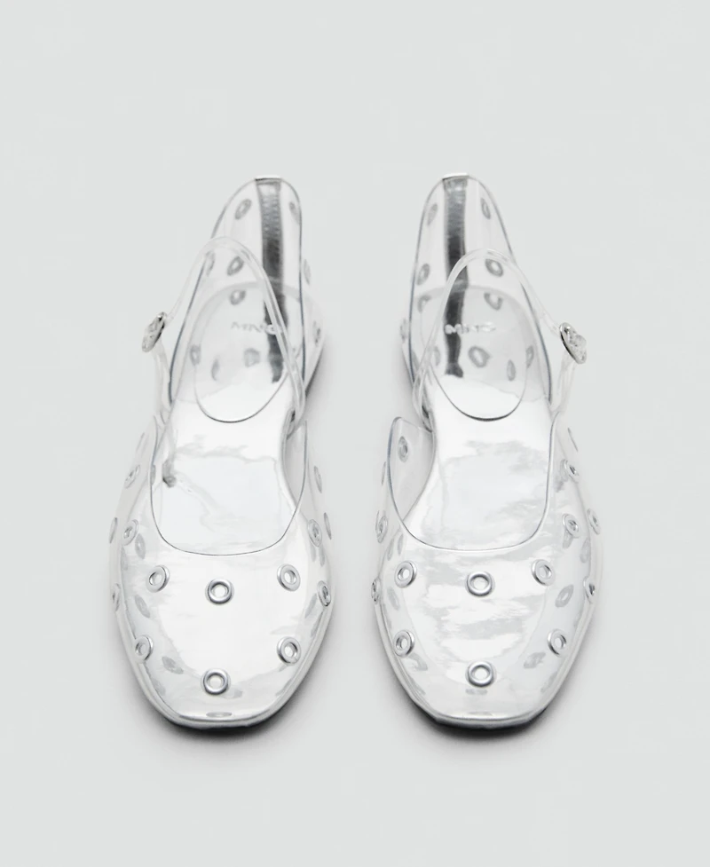 Mango Women's Eyelets Vinyl Shoes