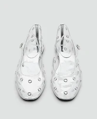 Mango Women's Eyelets Vinyl Shoes