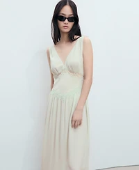 Mango Women's Lace Camisole Dress