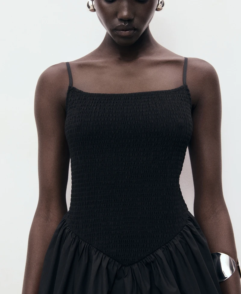 Mango Women's Combined Gathered Dress