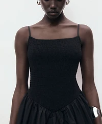Mango Women's Combined Gathered Dress