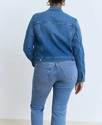 Mango Women's Sienna Flared Cropped Jeans