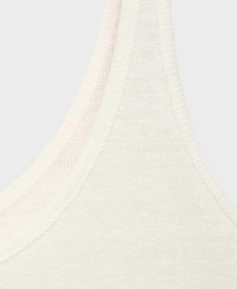 Mango Women's Strappy Linen Top
