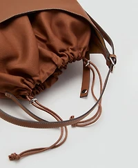 Mango Women's Buckle Shopper Bag