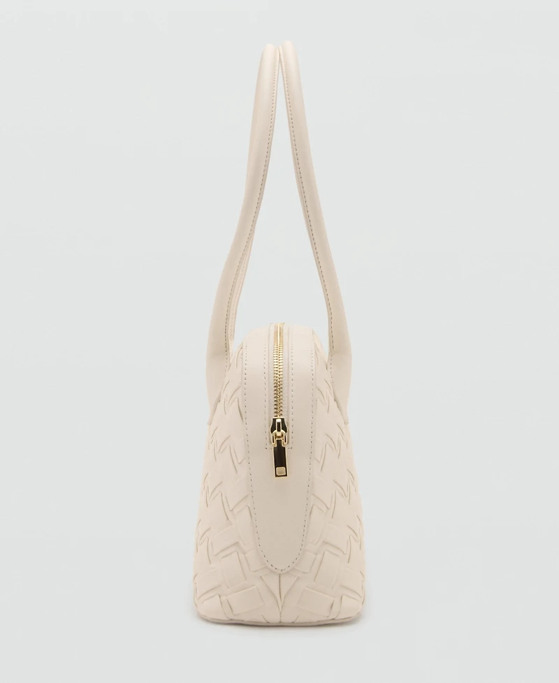 Mango Women's Braided Bowling Bag