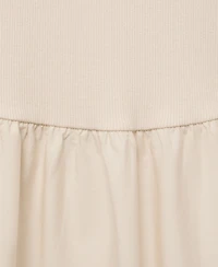 Mango Women's Combined Fabric Flared Dress