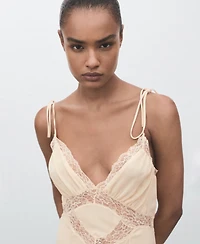 Mango Women's Lace Camisole Dress