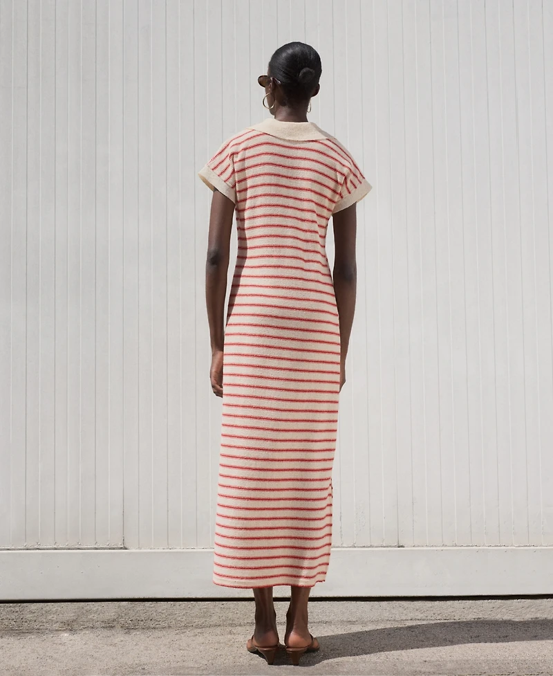 Mango Women's Long Striped Knitted Dress