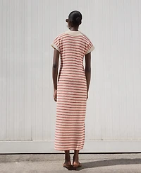 Mango Women's Long Striped Knitted Dress