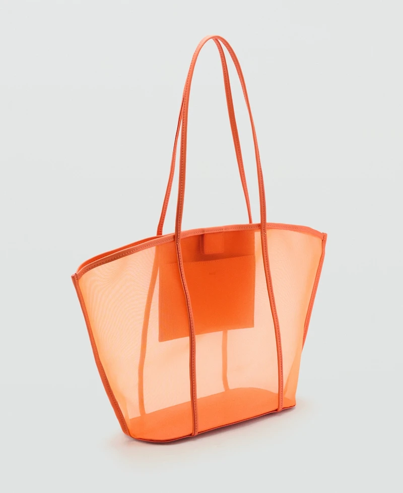 Mango Women's Semi-Transparent Shopper Bag