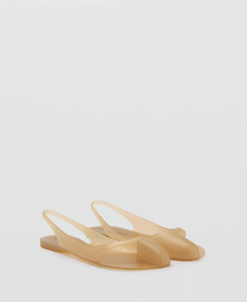 Mango Women's Rubberized Slingback Shoes