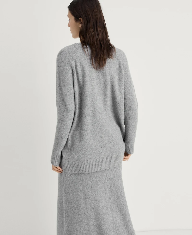 Mango Women's V-Neck Knit Sweater