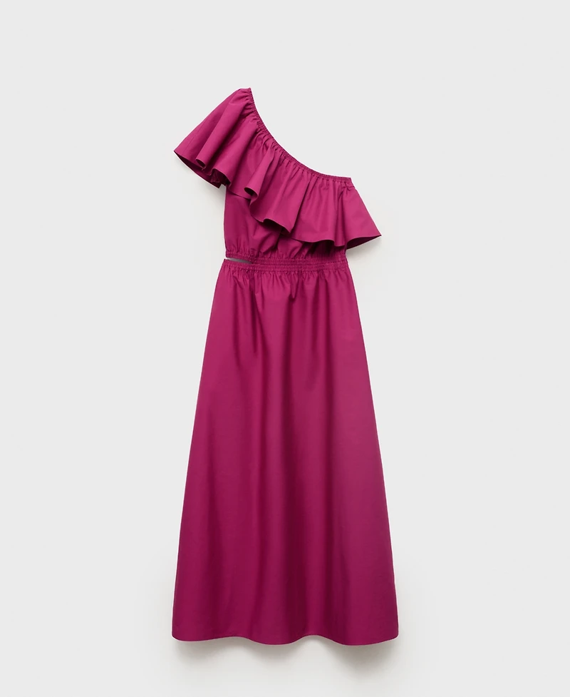 Mango Women's Asymmetrical Cut-Out Dress